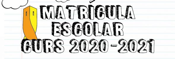 Matriculación Curso 2020-2021 (Plazo del 1 al 10 de Julio)